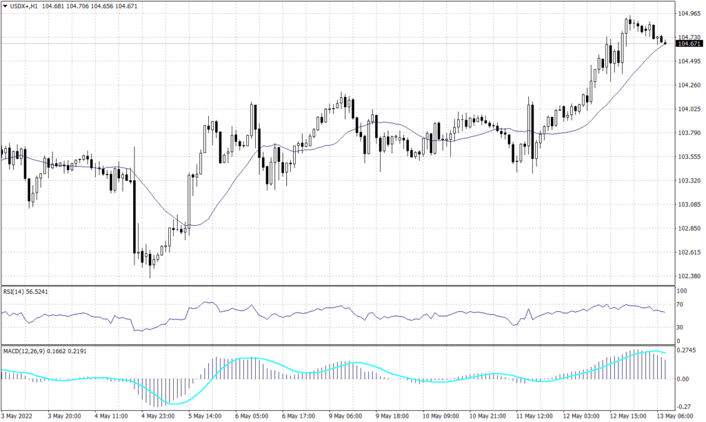 US Dollar Graph candle for 13 May 2022