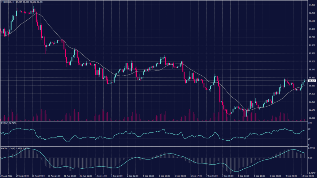 WTI crude oil daily chart shows that it remained negative to 80.90 while moving averages confirm the decline.